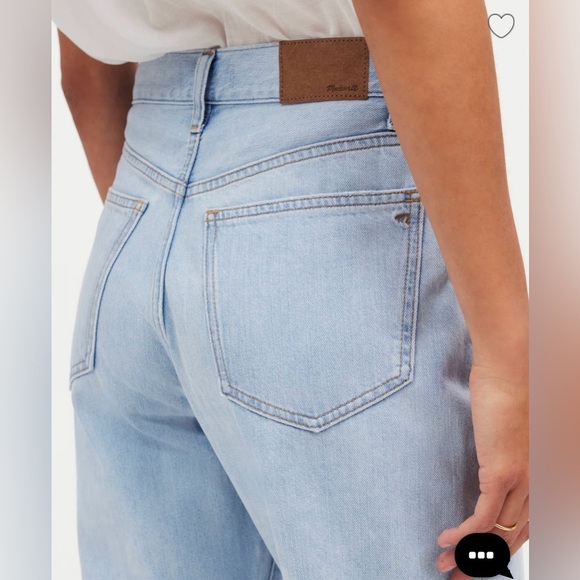 Madewell ‘90s Straight Crop Jeans Fitzgerald Wash Sz 25 - Picture 4 of 16